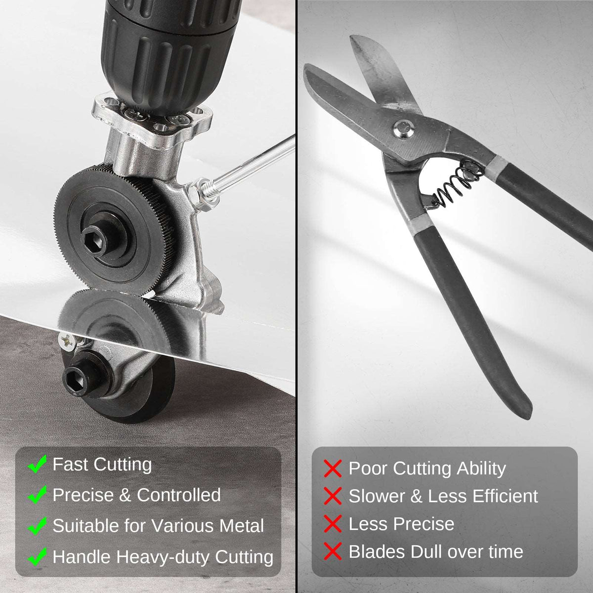 🛡️⚙️ FLASH SALE: 50% OFF! 🔩Electric Drill Plate Cutter – Precise, Light, Safe Metal Gear Cutter for Daily Use ✂️✨🎯