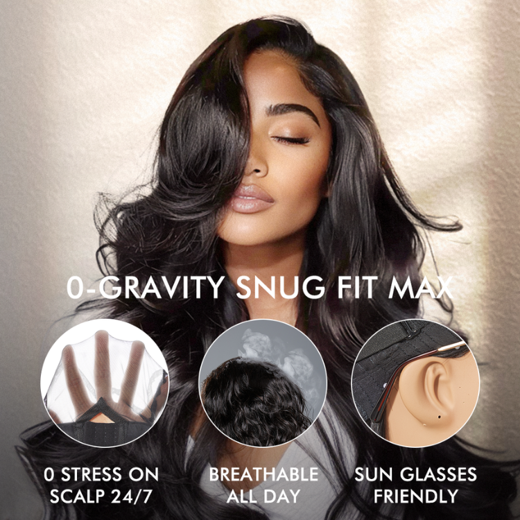 Luvme All-Day Comfort 250% Density Glueless 7x6 Closure HD Lace Loose Body Wave Long Wig Pre-Cut Lace