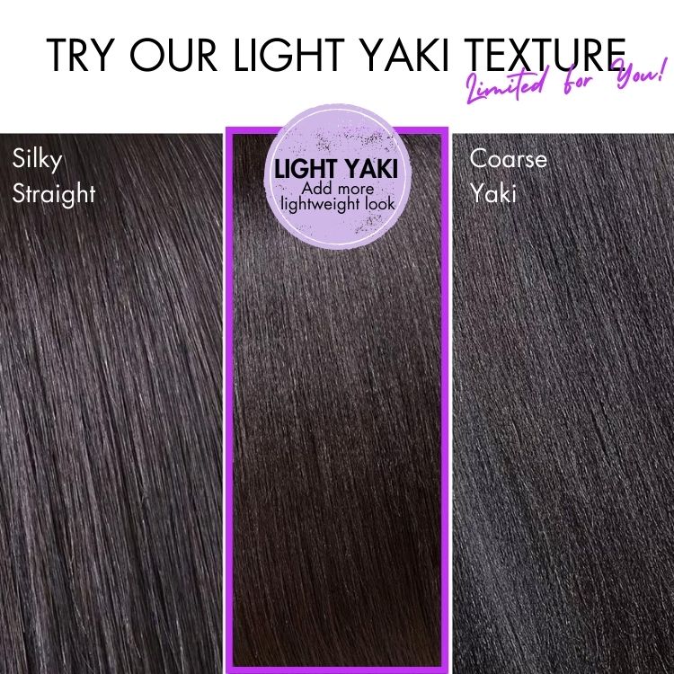 Luvme All-Day Comfort™ Wig 180% Density Ombre Brown Butterfly Cut Layered Light Yaki Straight Glueless 7x6 Closure HD Lace Human Hair Wig Pre-Cut Lace