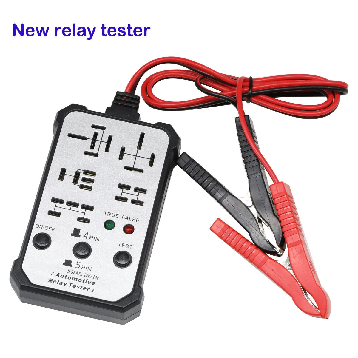 DW960 12V/24V Automotive Relay Tester (Suitable for 4-pin and 5-pin relays)
