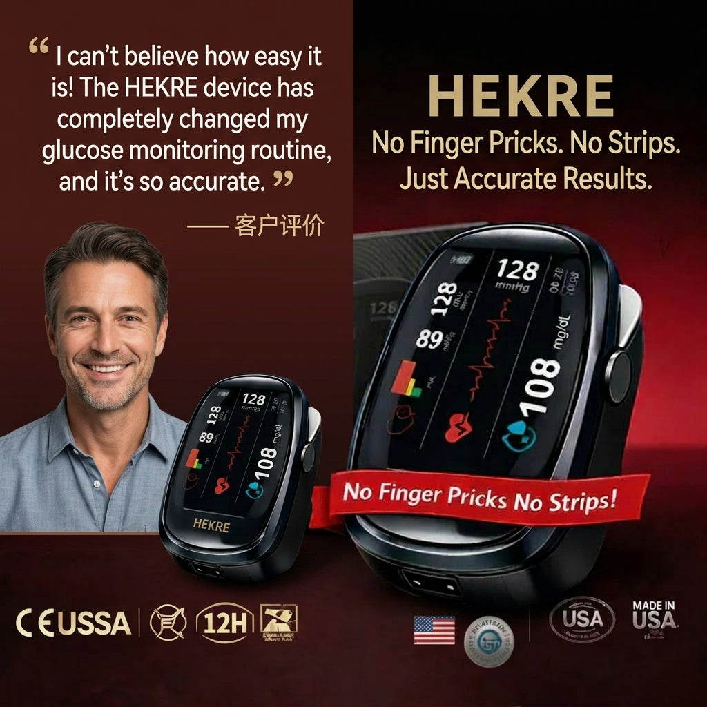 ⏳ Final 2 Hours – Limited Stock Left🏆Hekre™ Non-Invasive Smart Blood Sugar Tracking Device 99.9% Accuracy (Mayo Clinic Recommended)