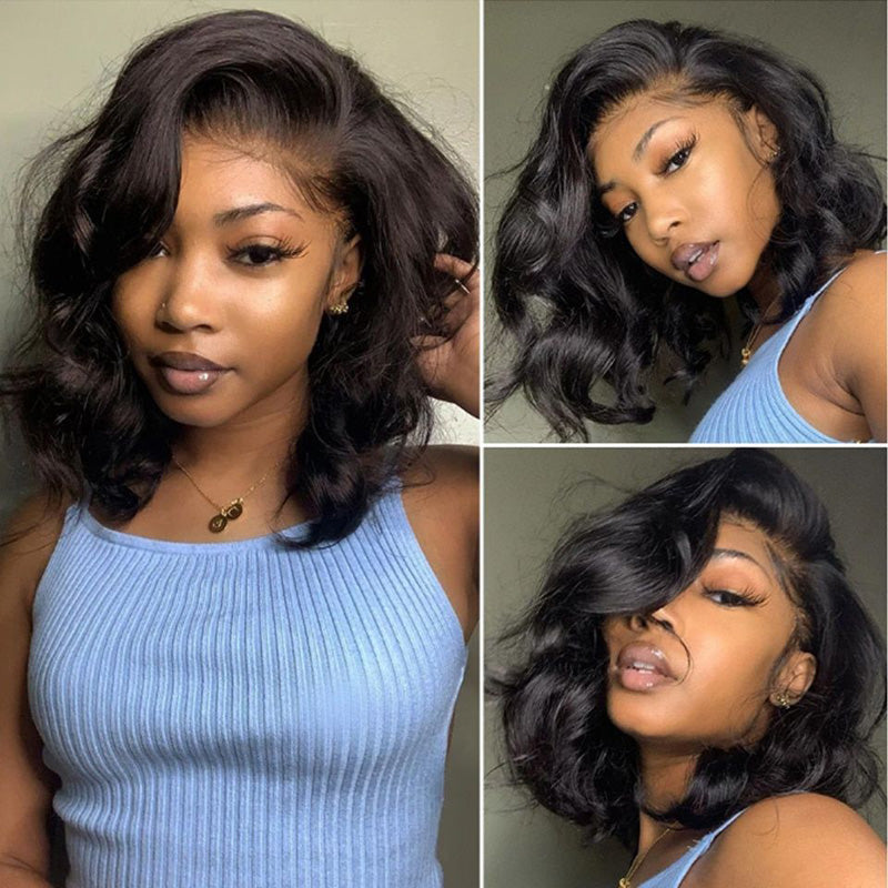 Glueless Short Bob Body Wave Wig For Women