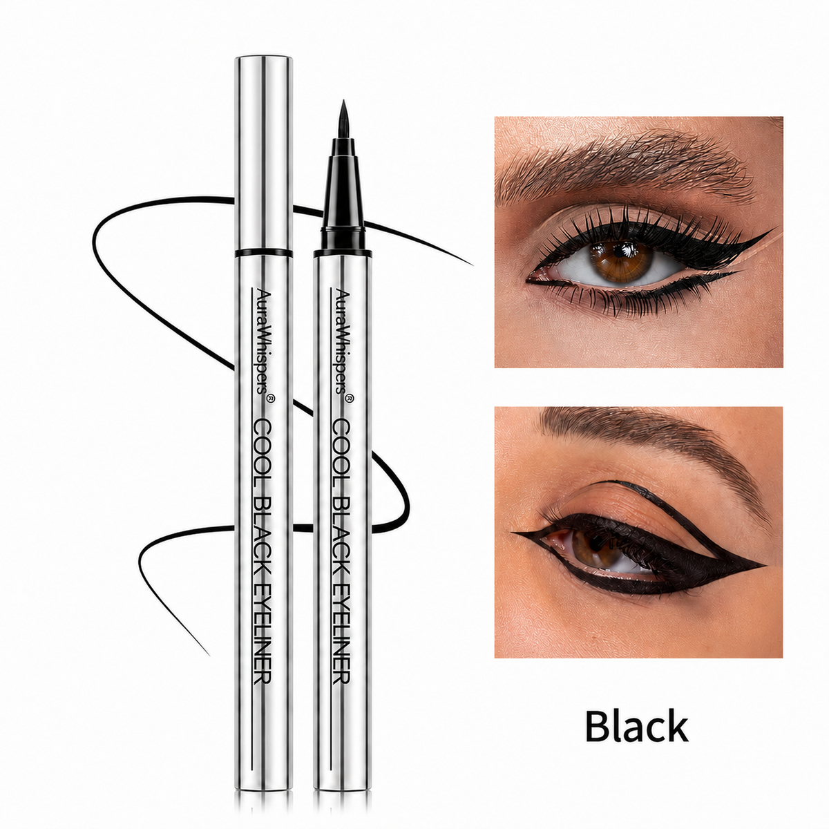 Final Day: Buy 1 Get 1 Free |Aurawhispers Effortless Precision Eyeliner: Designed for Mature, Beautiful Eyes