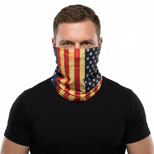 American Flag Vintage Neck Gaiter
