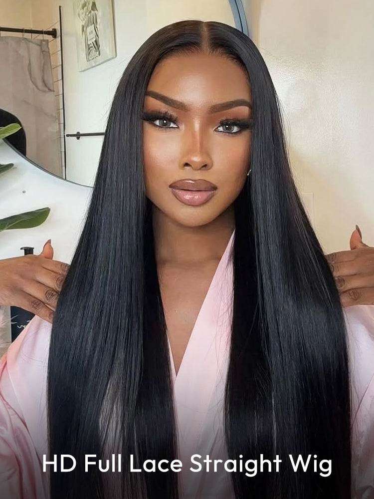 HD Lace Full Lace Human Hair Wigs Transparent Full Scalp Lace Wig