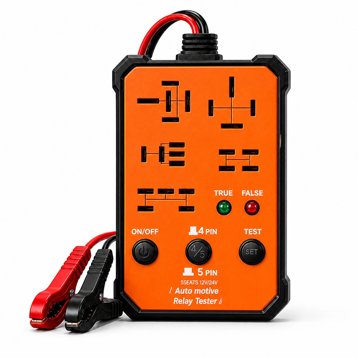 DW960 12V/24V Automotive Relay Tester (Suitable for 4-pin and 5-pin relays)