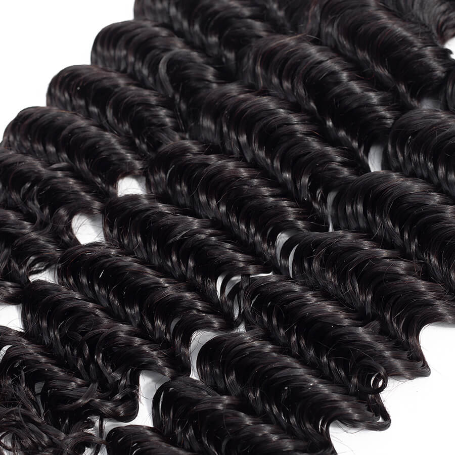 Brazilian Deep Wave Hair 3 Bundles Hermosa Hair 10A 100% Virgin Human Hair Extension