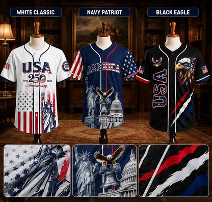 America 250th Baseball Jersey