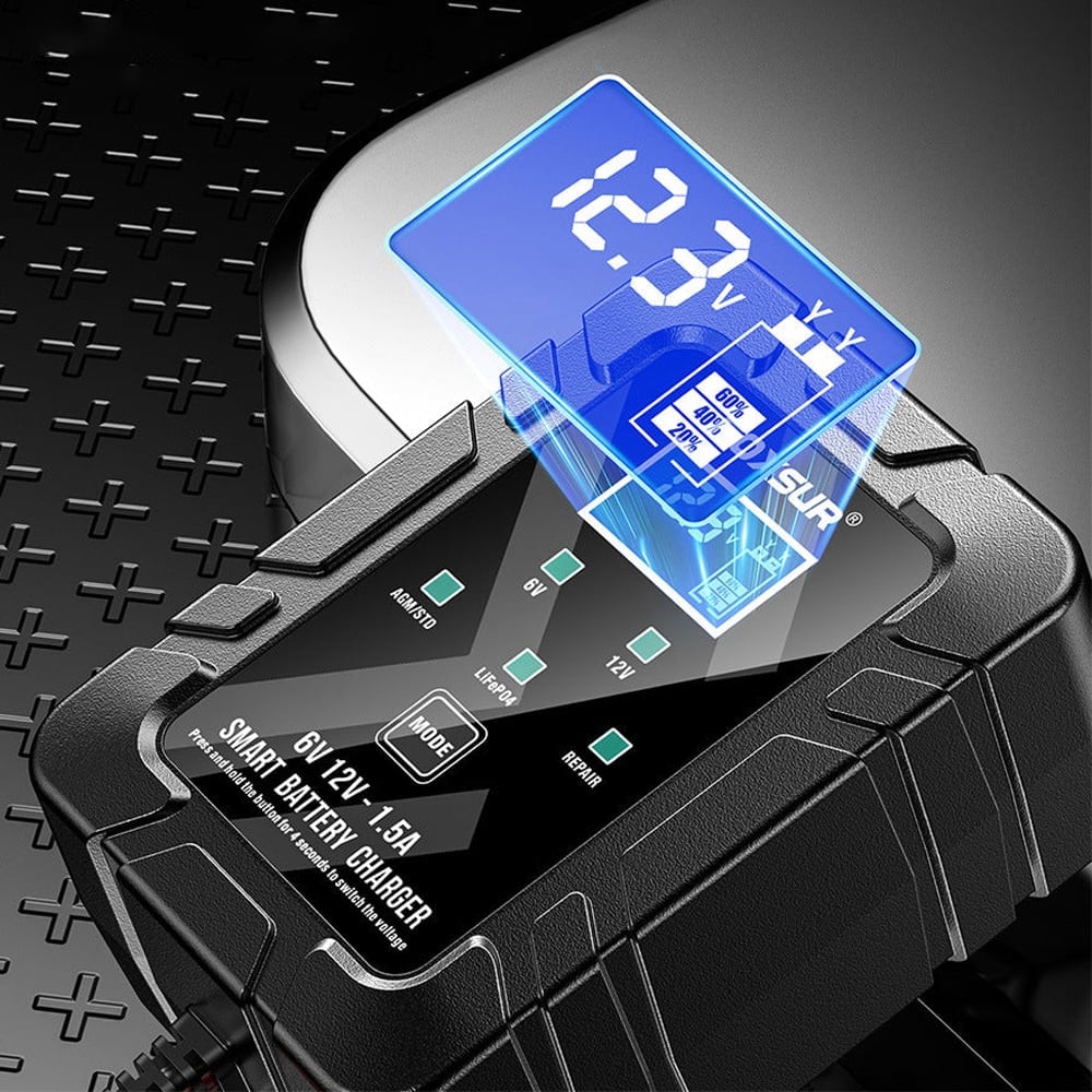 6V/12V Automatic Intelligent Recognition Charger