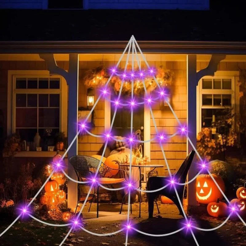 🕸️🕷️Halloween glowing spider web lights🎃