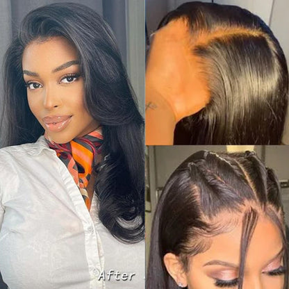 Luvme Hair 180% Density | Silky Straight 13x4 Frontal HD Lace Glueless Long Wig 100% Human Hair - US Only