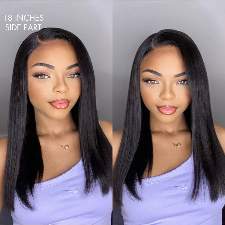 Luvme Hair 180% Density | Silky Straight 13x4 Frontal HD Lace Glueless Long Wig 100% Human Hair - US Only
