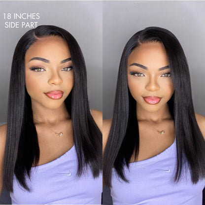 Luvme Hair 180% Density | Silky Straight 13x4 Frontal HD Lace Glueless Long Wig 100% Human Hair - US Only