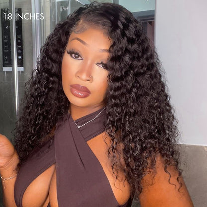 Luvme Hair 180% Density Deep Wave Glueless 13x4 Frontal Lace Wig - US Only