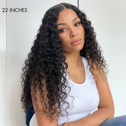 Luvme Hair 180% Density Deep Wave Glueless 13x4 Frontal Lace Wig - US Only
