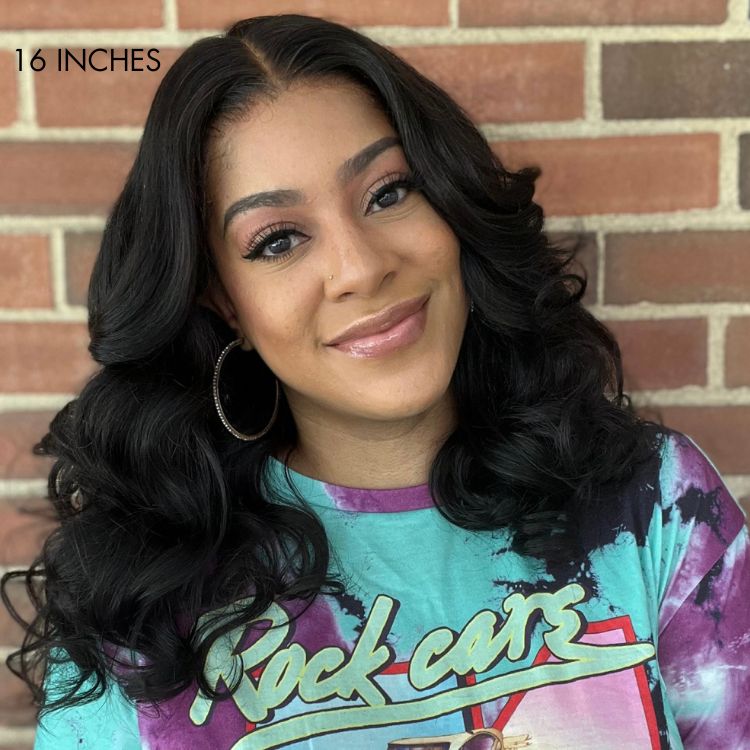 Breathable Cap Loose Body Wave Glueless 5x5 Upgraded Lace Front Mid Part Long Wig - US Only