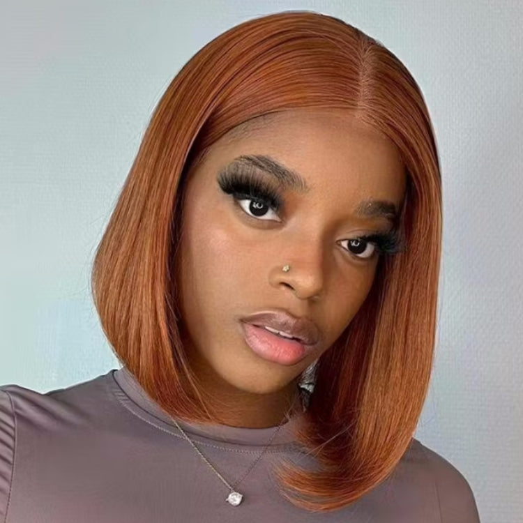 My GO-TO BOB™ - Beginner Friendly Sugar Maple 4x4 Closure Lace Glueless Mid Part Bob Wig - US Only