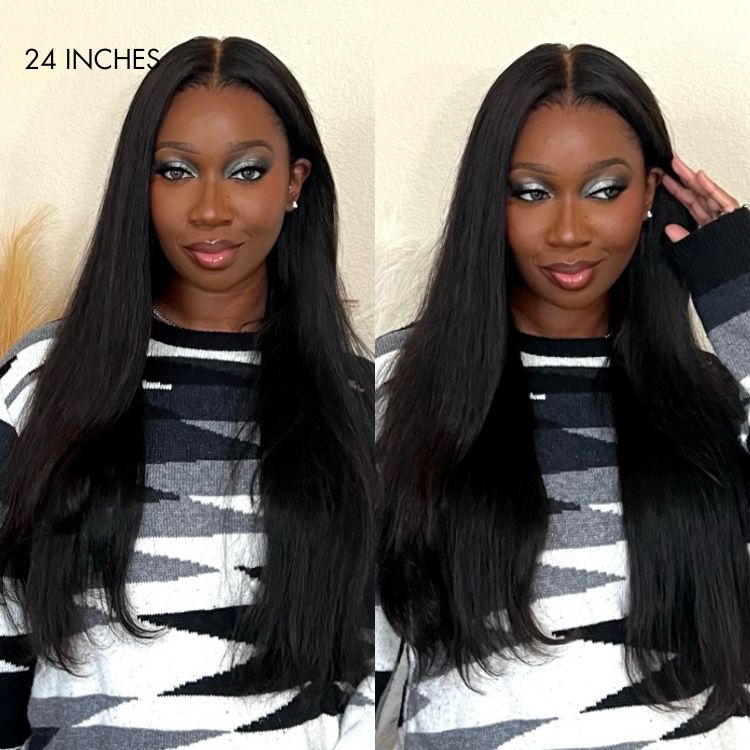 Luvme Hair 180% Density | Silky Straight 13x4 Frontal HD Lace Glueless Long Wig 100% Human Hair - US Only