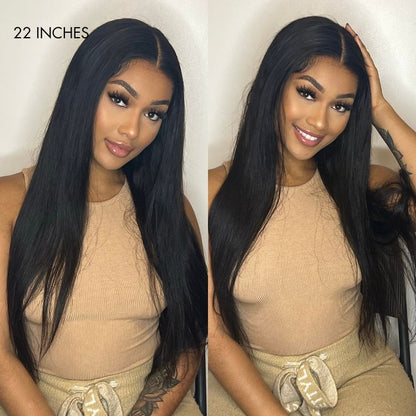 Luvme Hair 180% Density | Silky Straight Glueless 5x5 Closure HD Lace Long Wig | Large & Small Cap Size - US Only