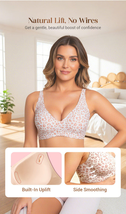 💗LAST DAY SALE 50% OFF⚡50K+ SOLD!💕 Wireless Womens Comfortable Wireless Bras Push Up Bralettes Seamless Tshirts Bras Deep V Everyday Bras