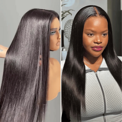 PreMax Wigs | 180% Density Bone Straight Glueless 5x5 Closure HD Lace Lace Wig Pre-cut & Plucked & Bleached
