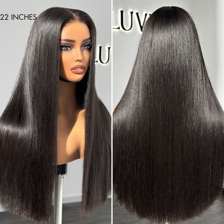 PreMax Wigs | 180% Density Bone Straight Glueless 5x5 Closure HD Lace Lace Wig Pre-cut & Plucked & Bleached