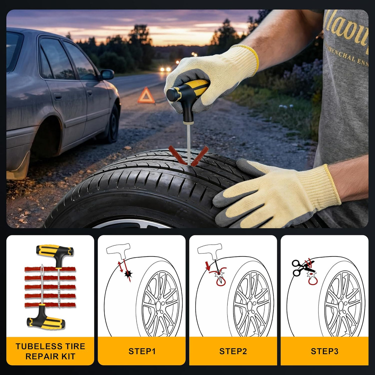 4 in 1 Portable Jump Starter with Air Pump Pro