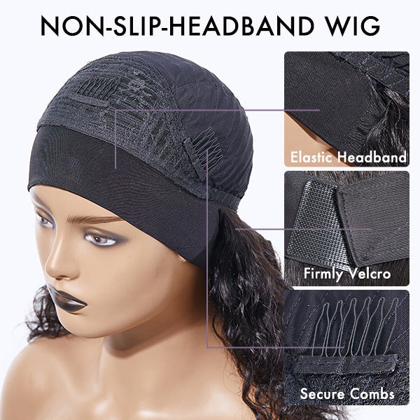 Ready to Go Classic Yaki Straight Glueless Headband Wig Beginner Friendly - US Only