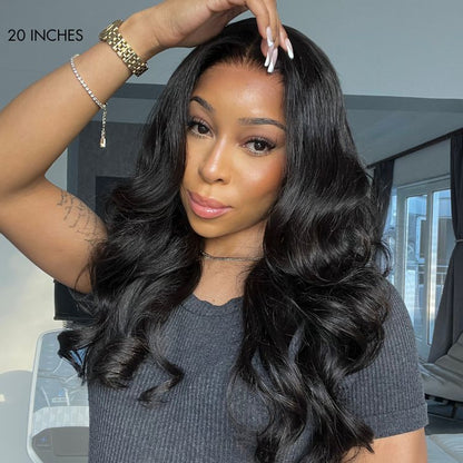 Protective V Part Glueless Long Wig 100% Human Hair (Kinky Straight / Body Wave / Jerry Curly)