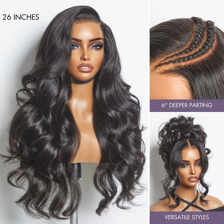 Luvme All-Day Comfort 250% Density Glueless 7x6 Closure HD Lace Loose Body Wave Long Wig Pre-Cut Lace
