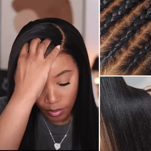 PreMax Wigs - Nature Max Yaki Straight Ear-to-ear 13x6 Frontal HD Lace Glueless Wig 100% Human Hair