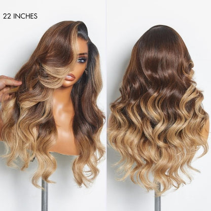 AiryFit™ Scalp Care Wigs - Deep Parting Loose Body Wave Human Hair Wig 11x6 Frontal HD Lace Glueless Wig