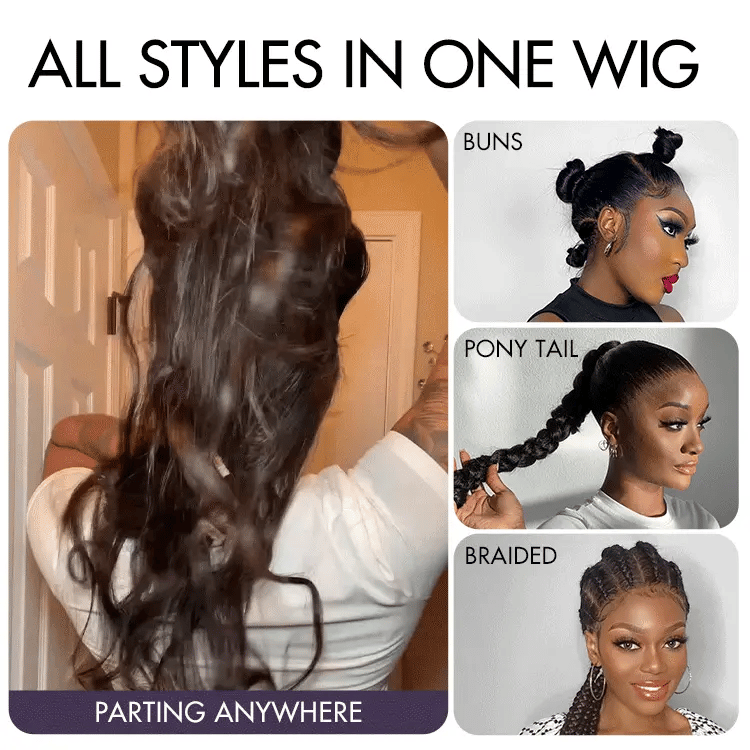 PreMax Wigs - HD Full Lace Water Wave / Straight Flexi-Fit Invisi Drawstring Cap Long Wig