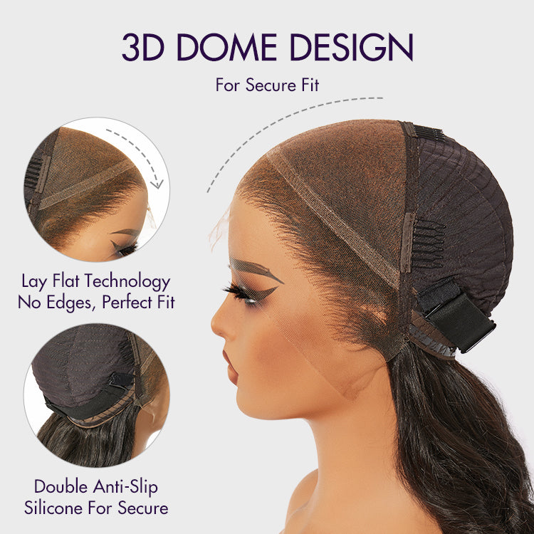 PreMax Wigs - Nature Max Yaki Straight Ear-to-ear 13x6 Frontal HD Lace Glueless Wig 100% Human Hair