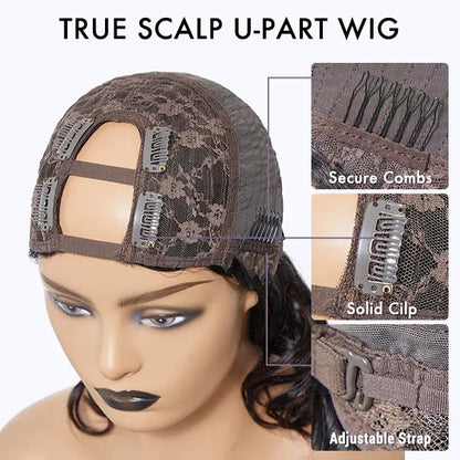 Body Wave / Straight / Kinky / Deep Wave Human Hair U Part Wig