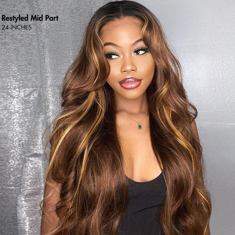 Luvme All-Day Comfort™ Wig 180% Density Honey Golden Blonde Loose Body Wave 7x6 Closure HD Lace Human Hair Wig Pre-Cut Lace