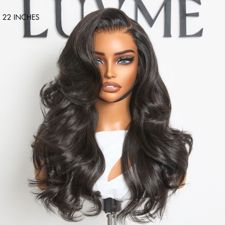 Luvme All-Day Comfort™ Wig 180% Density Butterfly Cut Layered Loose Body Wave Glueless 7x6 Closure HD Lace Human Hair Wig Pre-Cut Lace