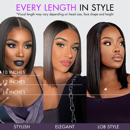 Luvme All-Day Comfort™ Wig Ombre Ginger Blunt Cut Bob Glueless Minimalist HD Lace Wig Pre-Cut Lace