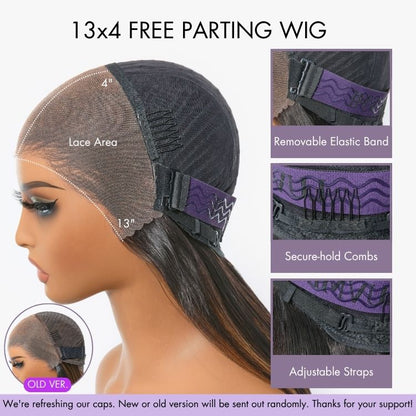 PreMax Wigs | Super Natural Hairline Silky Blunt Cut Bob Glueless 13x4 Frontal Lace Human Hair Short Wig Pre-Cut Lace