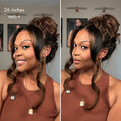 NatureMAX™ 200% Density Loose Wave Glueless 13x6 HD Lace Front Wig Human Hair Pre-Cut Lace Flexi-Fit Drawstring Cap