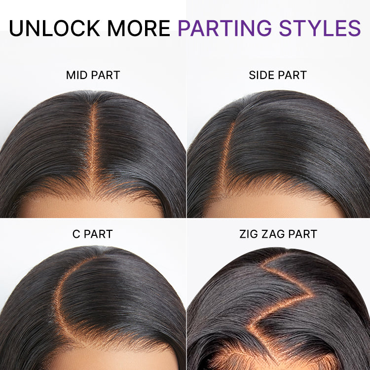 MyOwn-Fit™ PartingMax Glueless Personalized Comfort Wig 180% Density Loose Body Wave 7x6 Closure HD Lace Wig Pre Cut & Plucked & Bleached Ready to Go