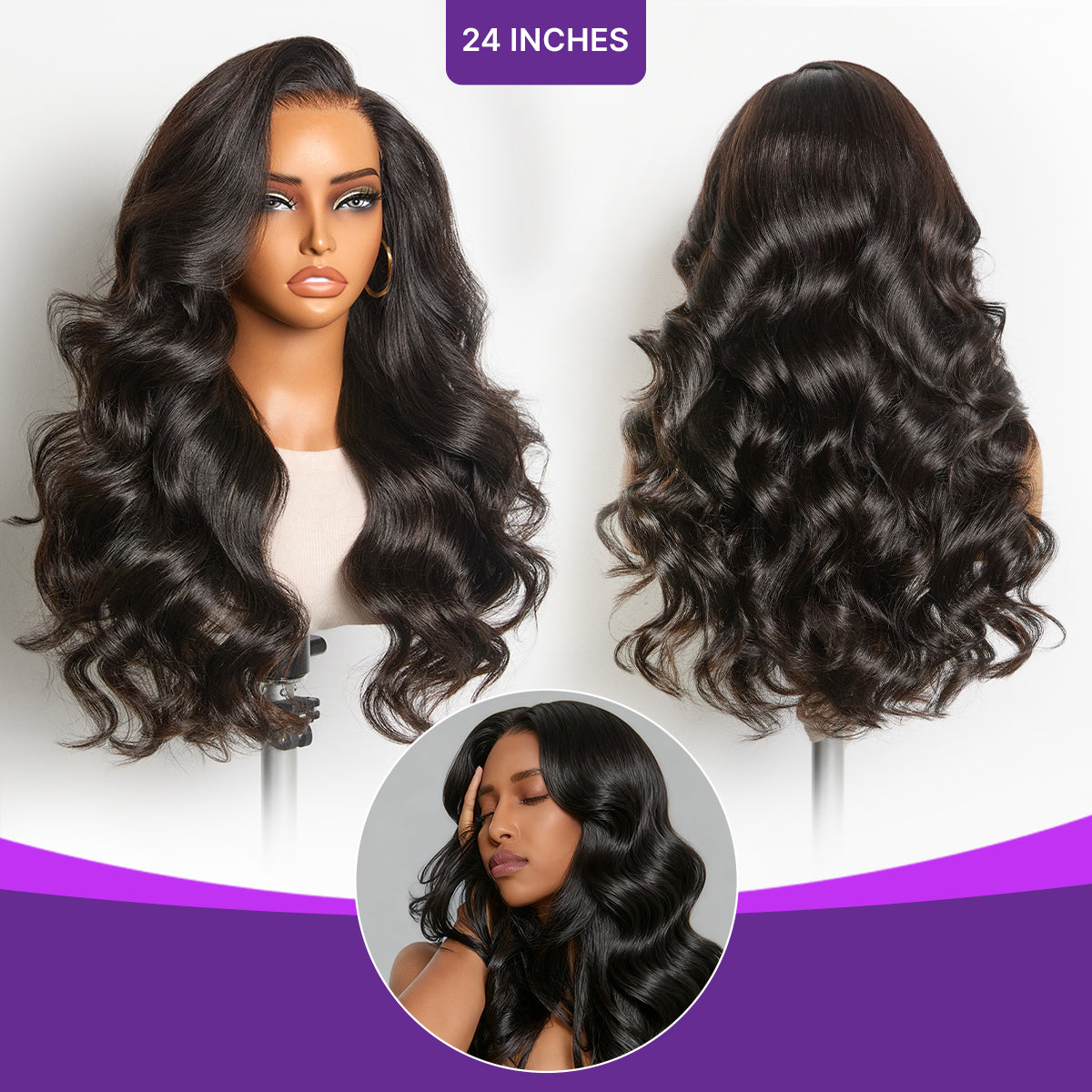 MyOwn-Fit™ PartingMax Glueless Personalized Comfort Wig 180% Density Loose Body Wave 7x6 Closure HD Lace Wig Pre Cut & Plucked & Bleached Ready to Go
