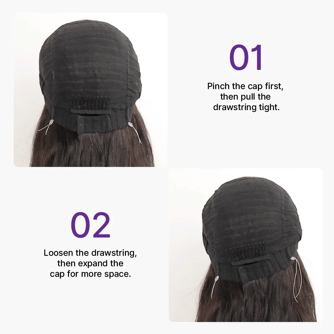 MyOwn-Fit™ PartingMax Glueless Personalized Comfort Wig 180% Density Loose Body Wave 7x6 Closure HD Lace Wig Pre Cut & Plucked & Bleached Ready to Go