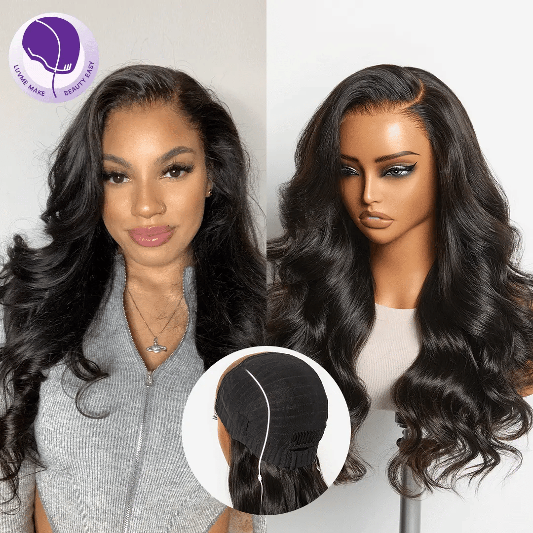 MyOwn-Fit™ PartingMax Glueless Wig 180% Density Loose Body Wave / Light Yaki Straight Ready to Go 7x6 Closure HD Lace Pre Cut & Plucked & Bleached