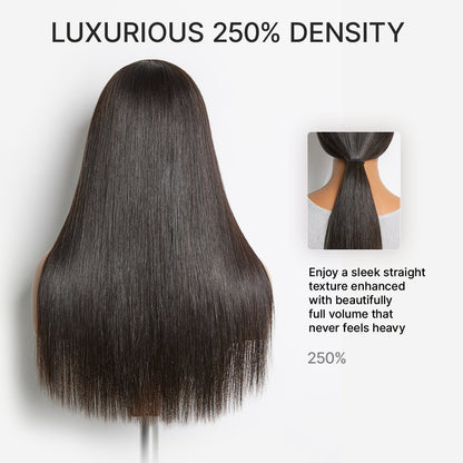 US Only | Luvme All-Day Comfort™ Wig 180% / 250% Density Bone Straight with Baby Hair PartingMax Glueless 7x6 Closure HD Lace Wig Pre-Cut Lace