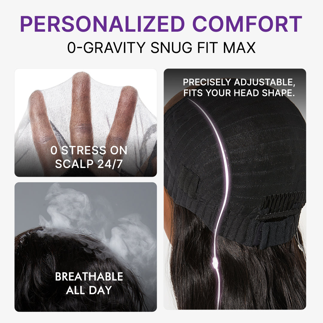 MyOwn-Fit™ PartingMax Glueless Wig 180% Density Light Yaki Body Wave 7x6 Closure HD Lace Wig Flexi-Fit Invisi Drawstring Cap & Pre-Cut Lace