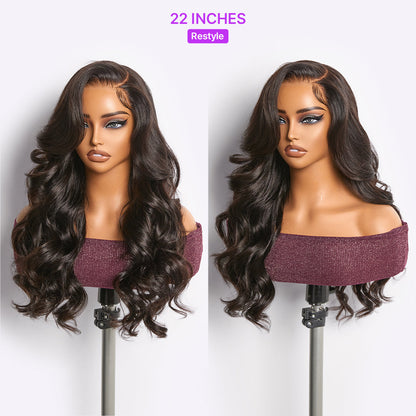 MyOwn-Fit™ PartingMax Glueless Wig 180% Density Light Yaki Body Wave 7x6 Closure HD Lace Wig Flexi-Fit Invisi Drawstring Cap & Pre-Cut Lace