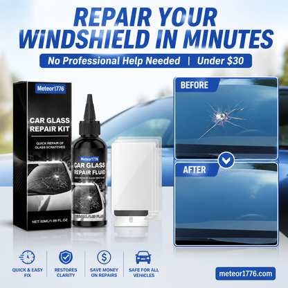 Fast-Acting Car Windshield Crack Repair Kit