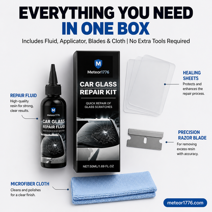 Fast-Acting Car Windshield Crack Repair Kit