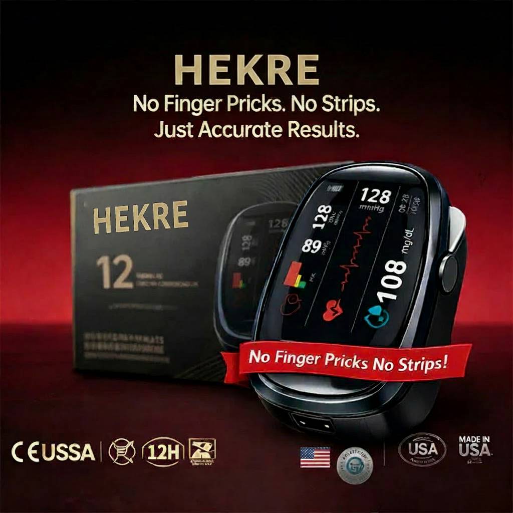 ⏳ Final 2 Hours – Limited Stock Left🏆Hekre™ Non-Invasive Smart Blood Sugar Tracking Device 99.9% Accuracy (Mayo Clinic Recommended)